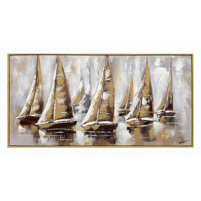 Πίνακας σε καμβά Yelkan Inart με πλαίσιο 120x3.5x60εκ - Pakobazaar