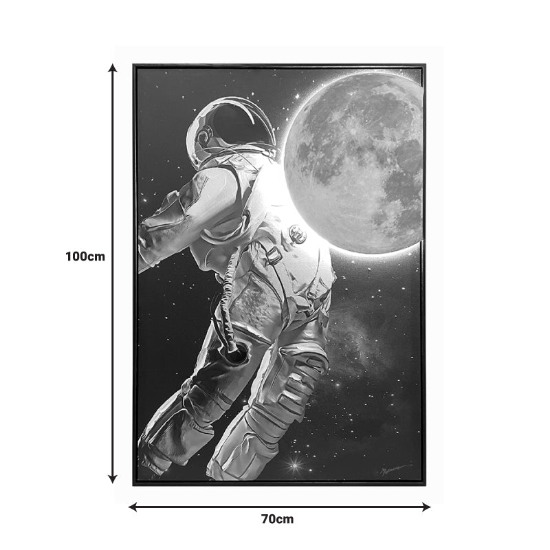 Πίνακας σε καμβά Mallo Ι 3D Inart με πλαίσιο 70x3.5x100εκ - Image 2