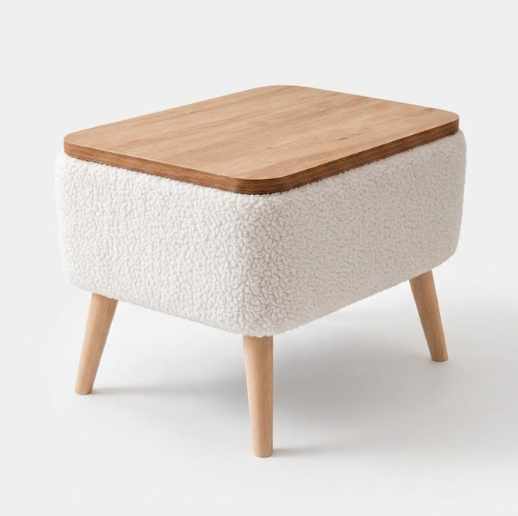 Βοηθητικό Τραπεζάκι Xirokambos Λευκό 60x30x45 εκ. Μελαμίνης - Pakobazaar