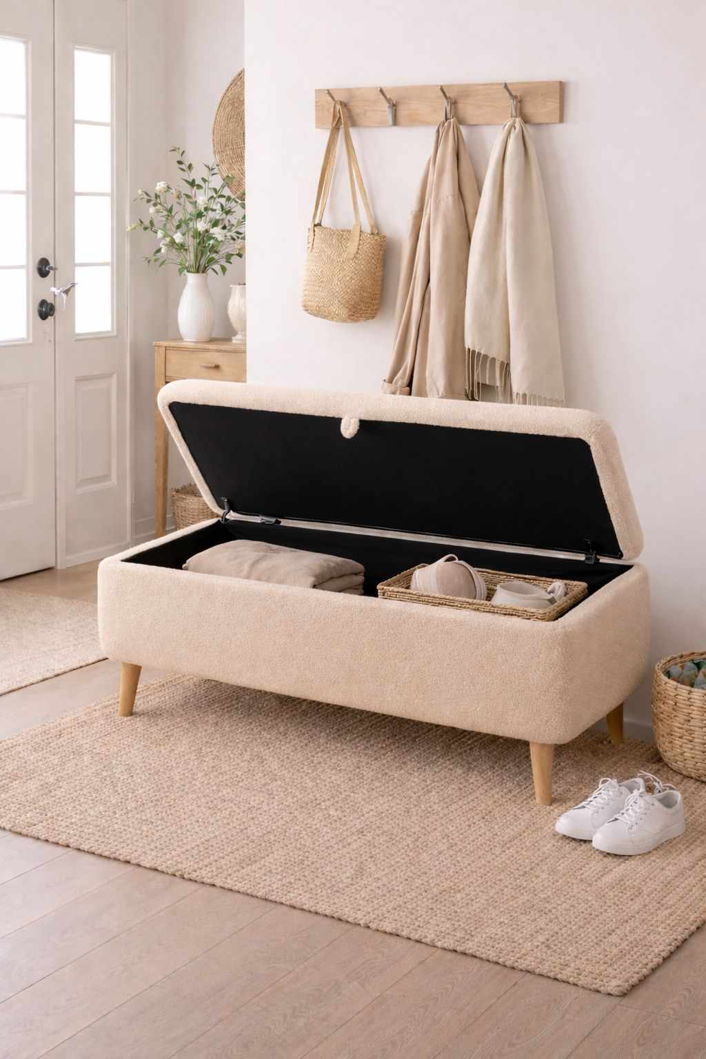 Παγκάκι Agrari Μπεζ 90x30x45 εκ.