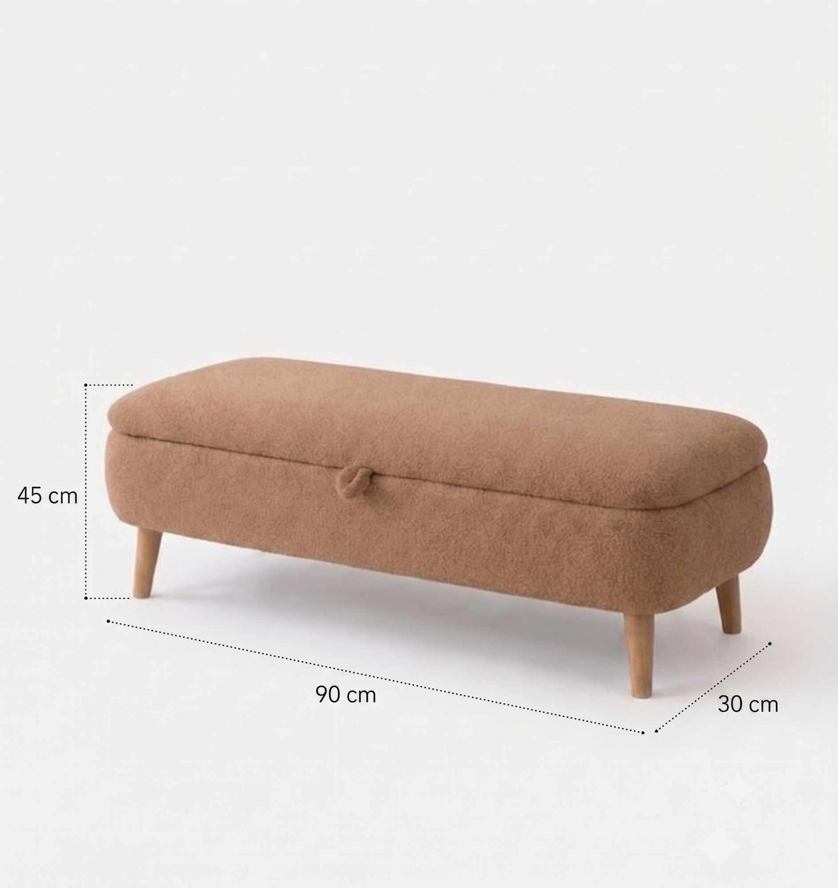 Παγκάκι Agrari Καφέ 90x30x45 εκ.