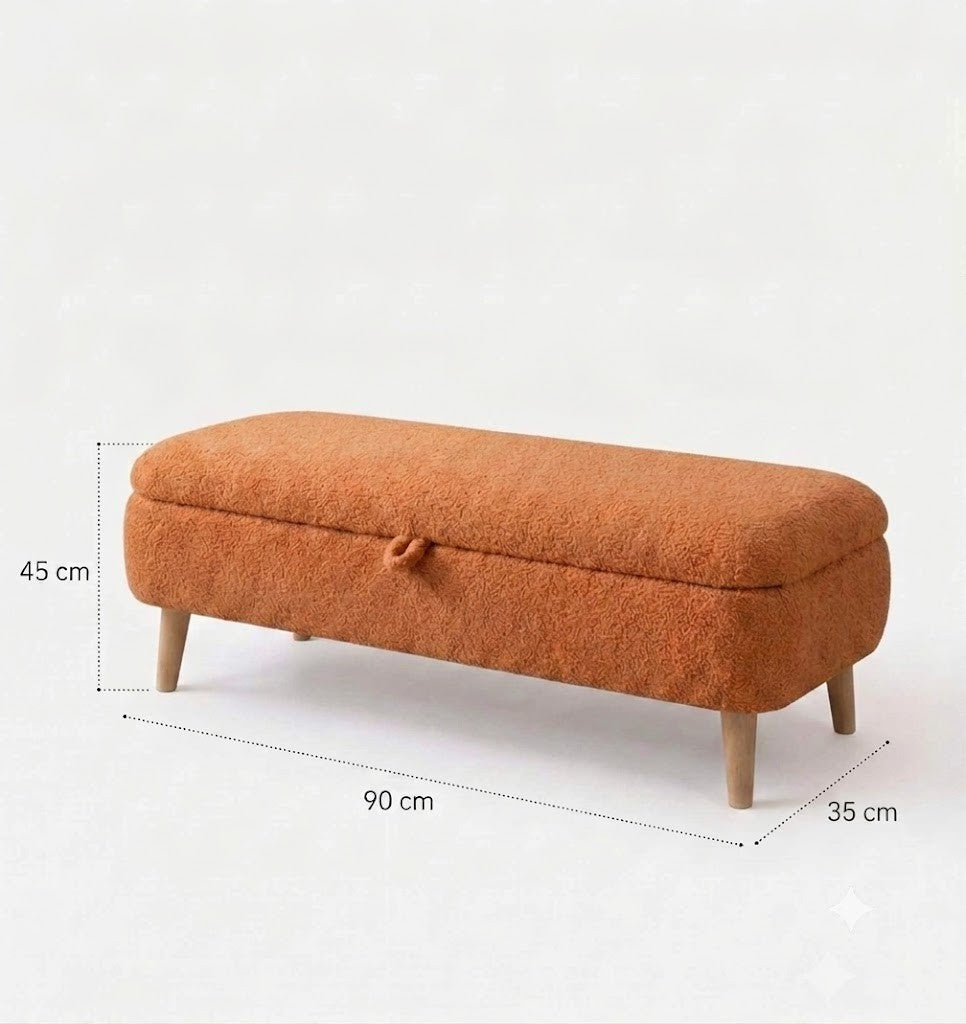 Παγκάκι Agrari Πορτοκαλί 90x35x45 εκ.