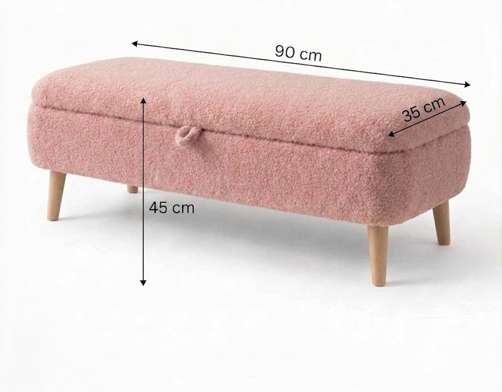 Παγκάκι Agrari Ροζ 90x35x45 εκ. - Pakobazaar