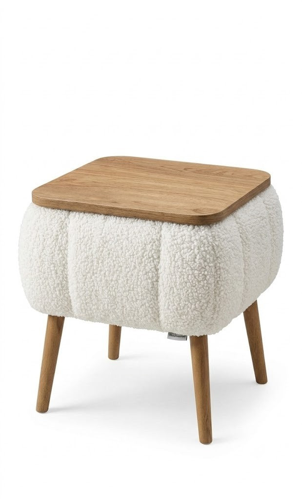 Κομοδίνο Astris Λευκό 50x40x45 εκ. Μελαμίνης
