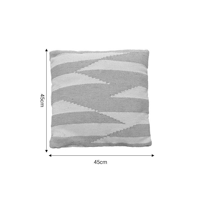 Μαξιλάρι Morfeus Inart μπεζ-εκρού ύφασμα 45x45x2.5εκ - Pakobazaar