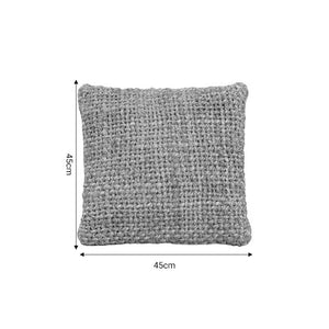 Μαξιλάρι Petron Inart φυσικό γιούτα 45x45x12.5εκ - Pakobazaar