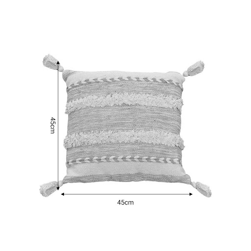 Μαξιλάρι Rozi Inart μπεζ ύφασμα 45x45x2.5εκ - Pakobazaar