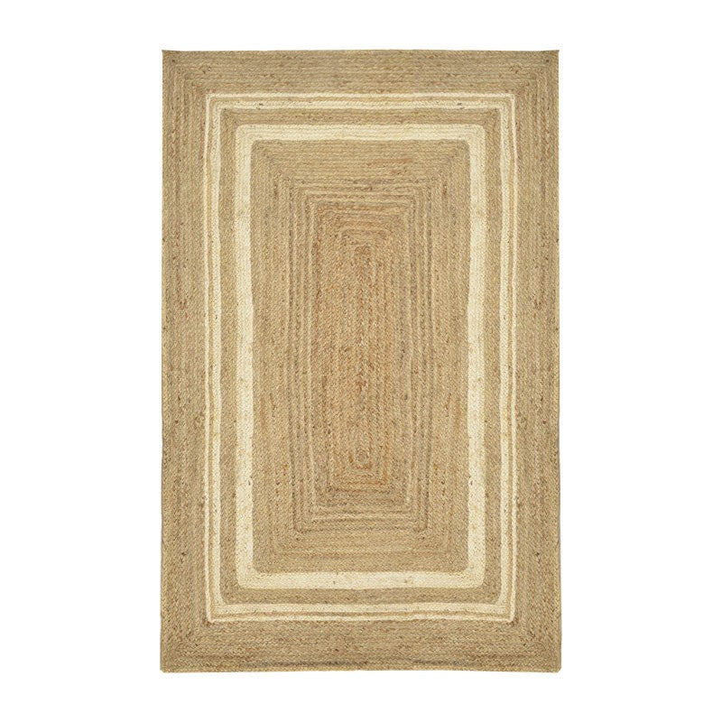 Χαλί Mazir Inart μπεζ-εκρού γιούτα 120x180x1εκ - Image 1