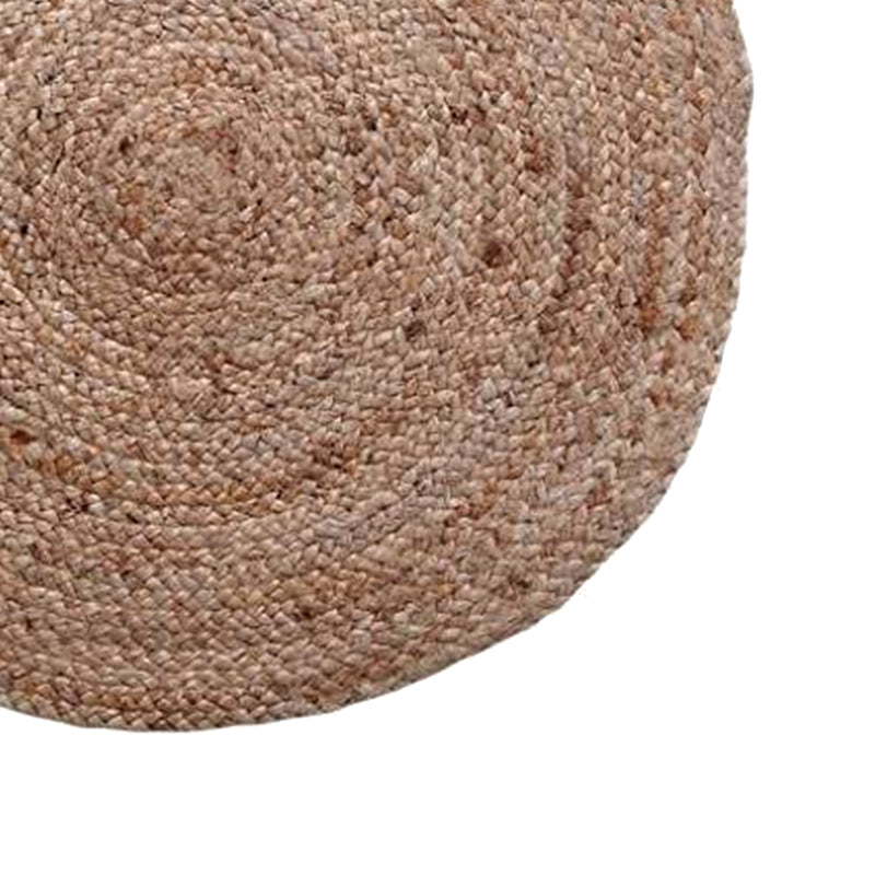Χαλί Solon Inart μπεζ γιούτα 120x120x1εκ - Pakobazaar
