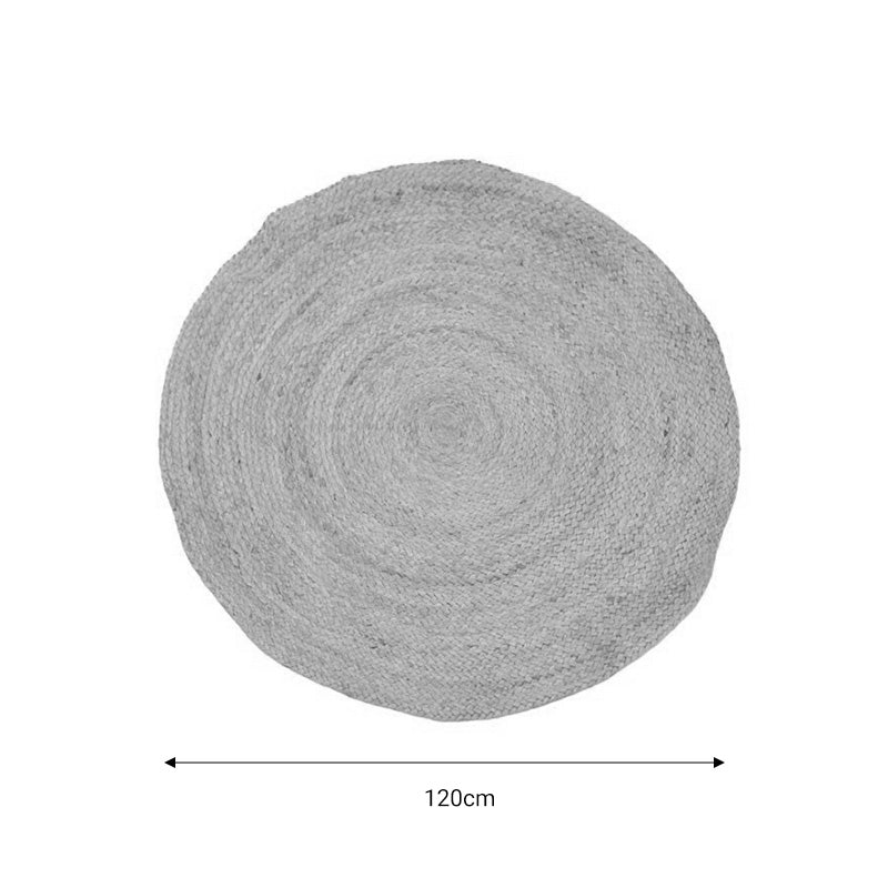 Χαλί Solon Inart μπεζ γιούτα 120x120x1εκ - Pakobazaar
