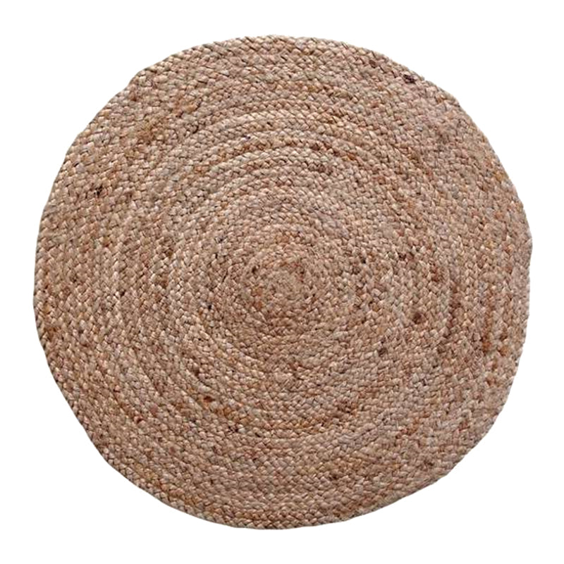 Χαλί Solon Inart μπεζ γιούτα 120x120x1εκ - Pakobazaar