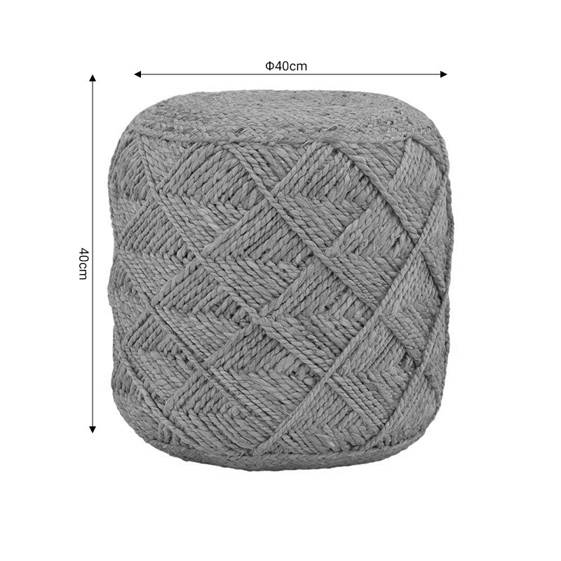 Σκαμπό Vladir Inart φυσικό 100% γιούτα 40x40x40εκ - Pakobazaar