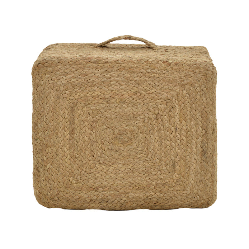 Σκαμπό Tresa Inart φυσικό 100% γιούτα 50x50x35εκ - Pakobazaar