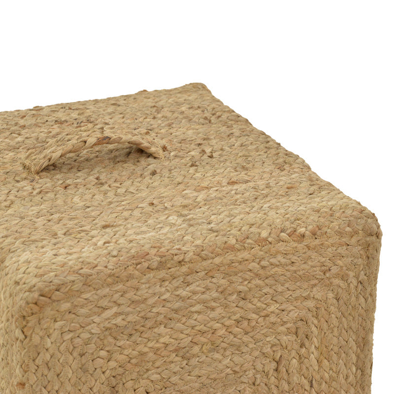 Σκαμπό Tresa Inart φυσικό 100% γιούτα 50x50x35εκ - Pakobazaar