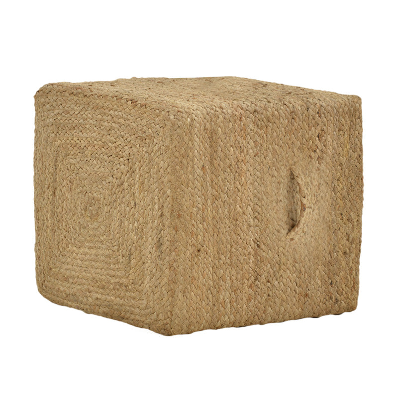 Σκαμπό Tresa Inart φυσικό 100% γιούτα 50x50x35εκ - Pakobazaar