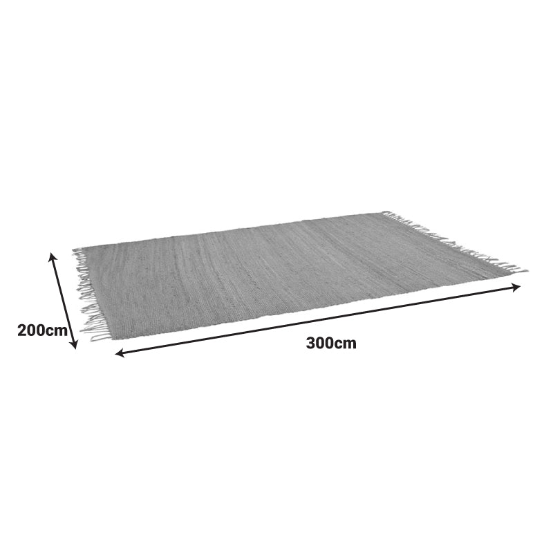 Χαλί Teppe  γιούτα σε φυσική απόχρωση 300x200x1εκ - Pakobazaar