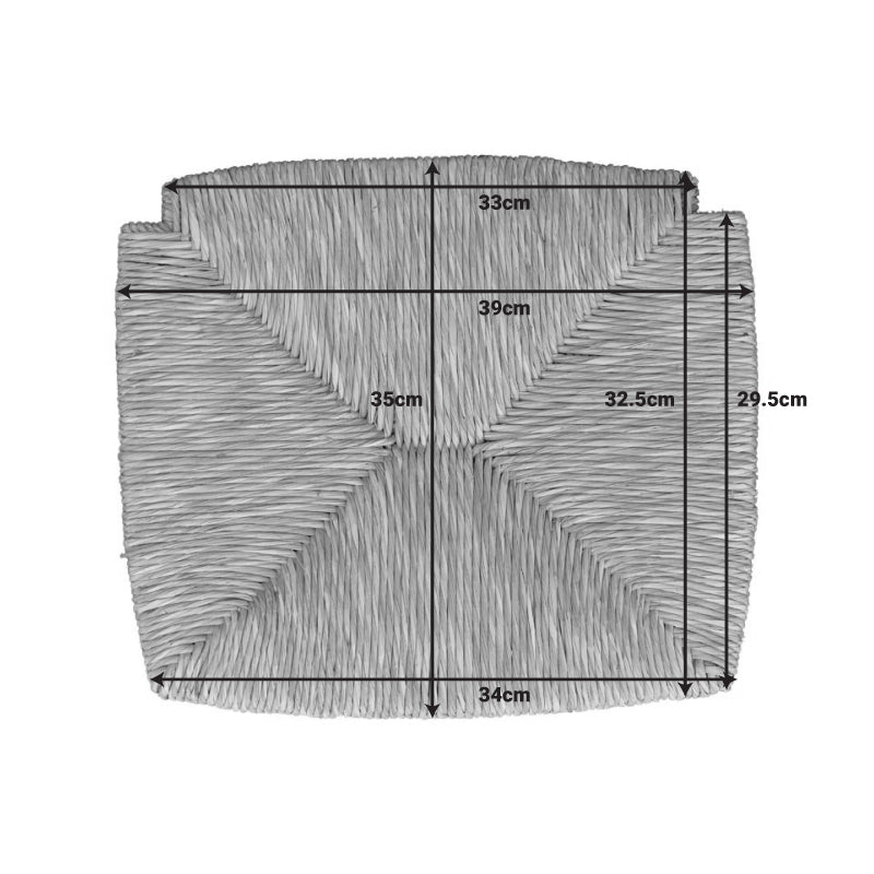 Ψάθα για ξύλινη καρέκλα Charchie  φυσικό 39x35x2εκ - Pakobazaar