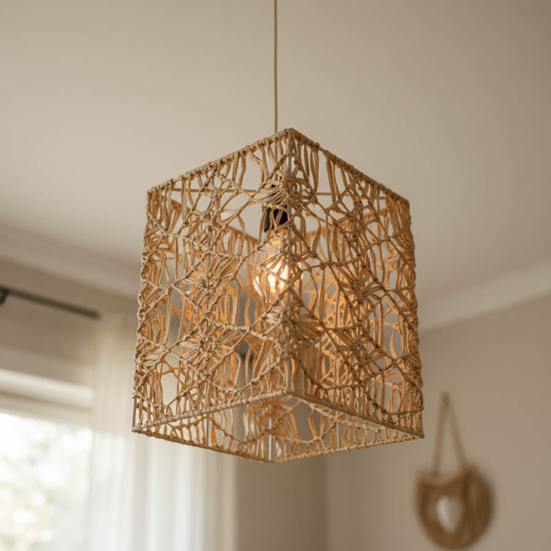 Φωτιστικό οροφής Dorotan Inart E27 φυσικό 30x27x110εκ - Pakobazaar