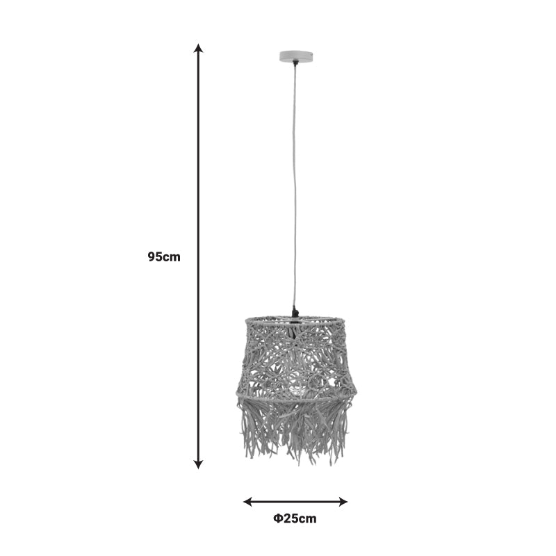 Φωτιστικό οροφής Rapom Inart E27 φυσικό Φ25x95εκ - Pakobazaar