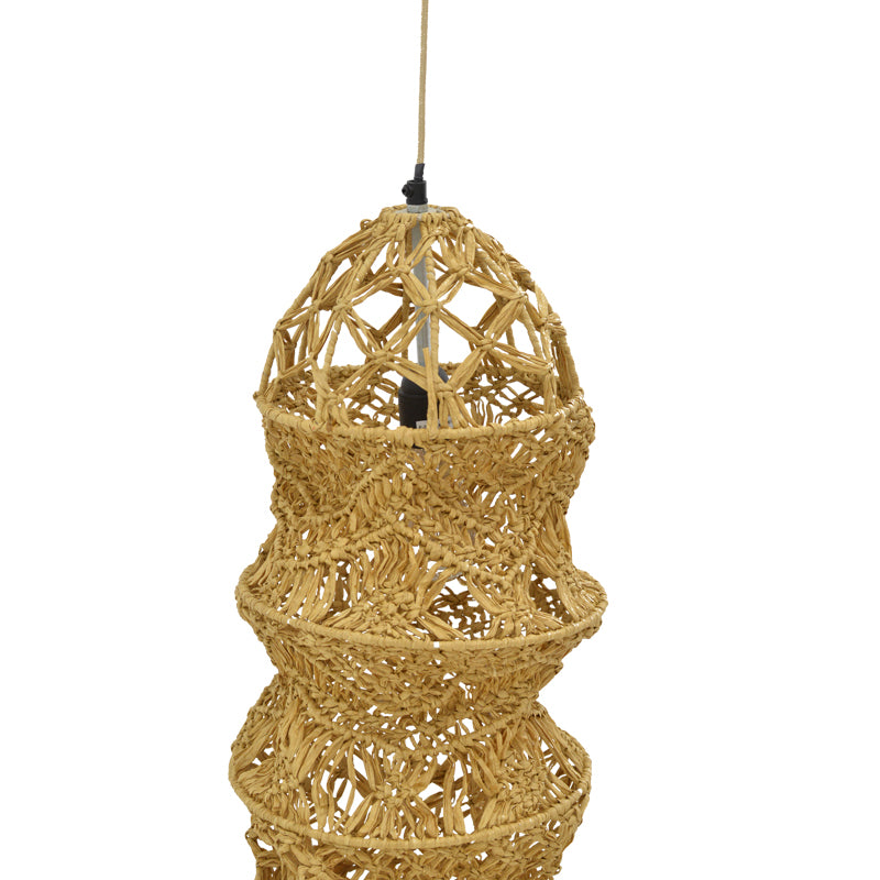 Φωτιστικό οροφής Frola Inart E27 φυσικό Φ25x115εκ - Image 4