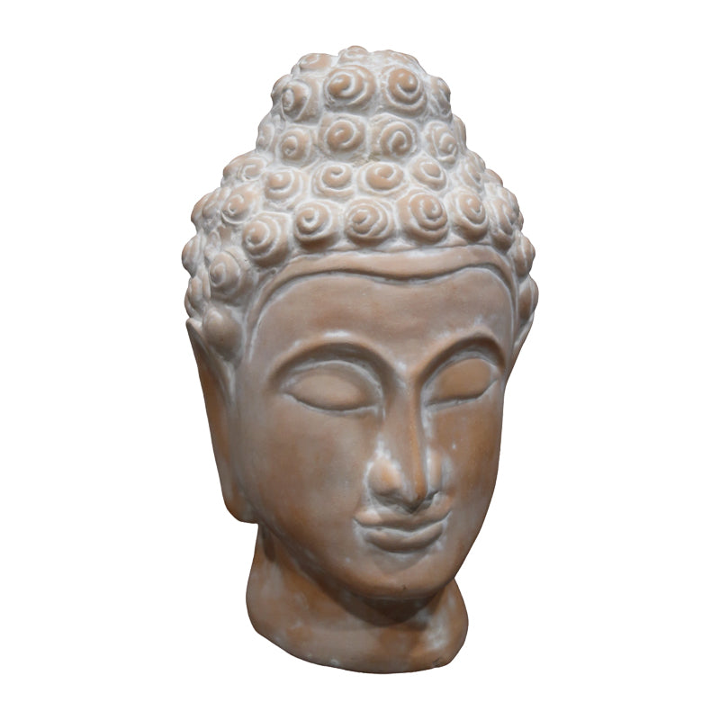 Επιτραπέζιο διακοσμητικό βούδας Rolia Inart γκρι terracotta 16x16x28εκ - Image 1
