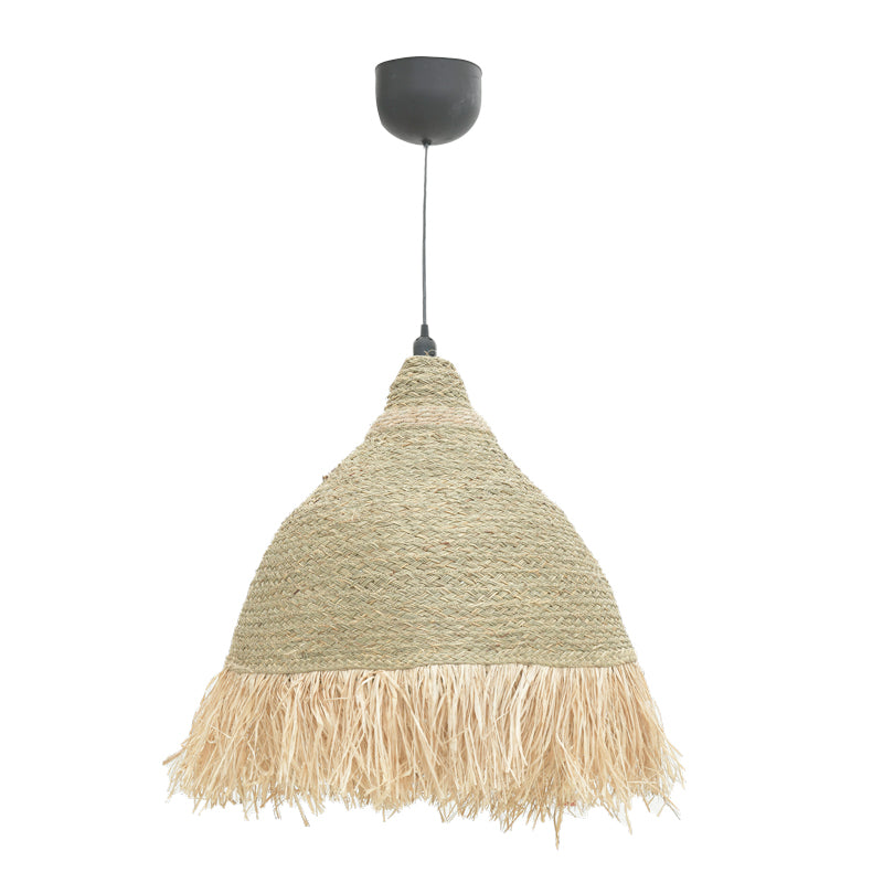 Φωτιστικό οροφής Boher Inart seagrass σε φυσική απόχρωση Φ60x99εκ - Pakobazaar