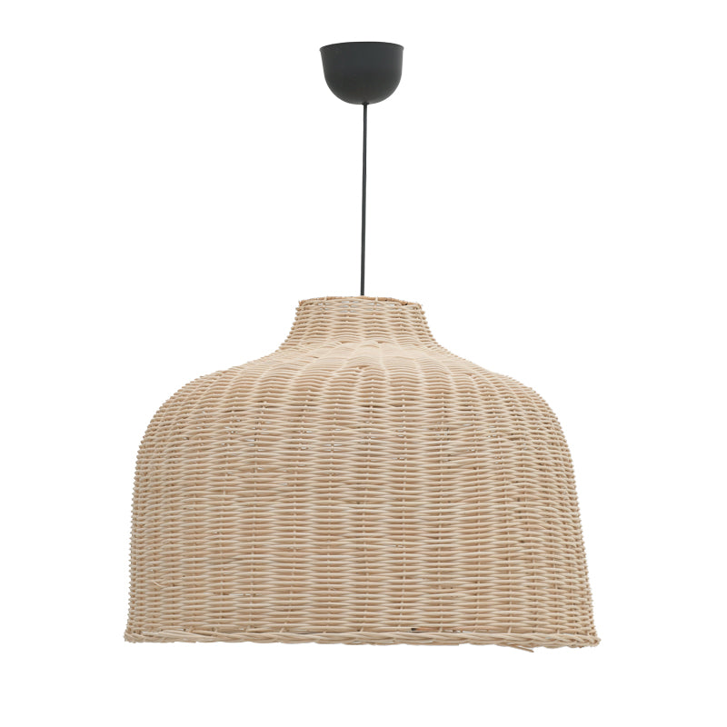 Φωτιστικό οροφής Ziquel Inart rattan σε φυσική απόχρωση Φ60x99εκ - Pakobazaar