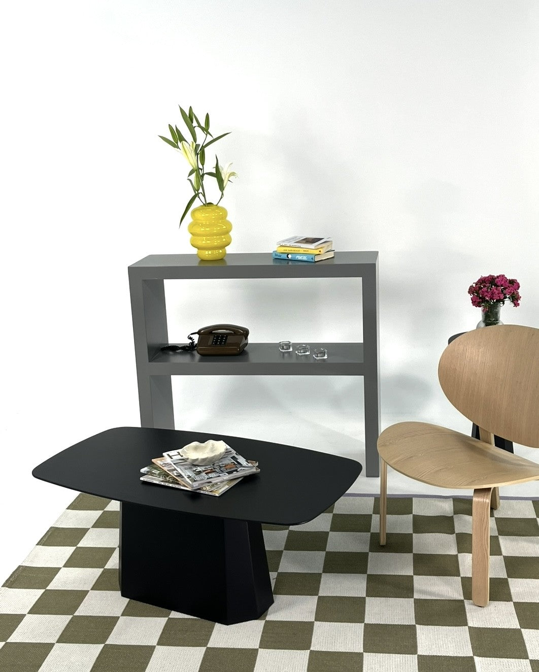 Τραπεζάκι Σαλονιού Merchia Μαύρο 100x54x42 εκ. MDF
