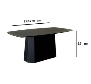 Τραπεζάκι Σαλονιού Merchia Μαύρο 100x54x42 εκ. MDF