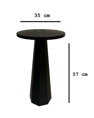 Βοηθητικό Τραπεζάκι Athikia Μαύρο 35x35x57 εκ. MDF