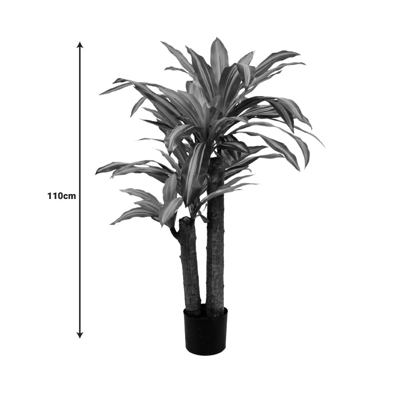 Διακοσμητικό φυτό Dracaena σε γλάστρα Inart πράσινο pp Υ110εκ - Image 4