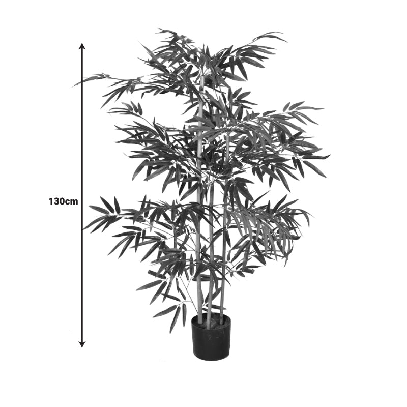 Διακοσμητικό φυτό Bamboo σε γλάστρα Inart πράσινο pp Υ130εκ - Image 4