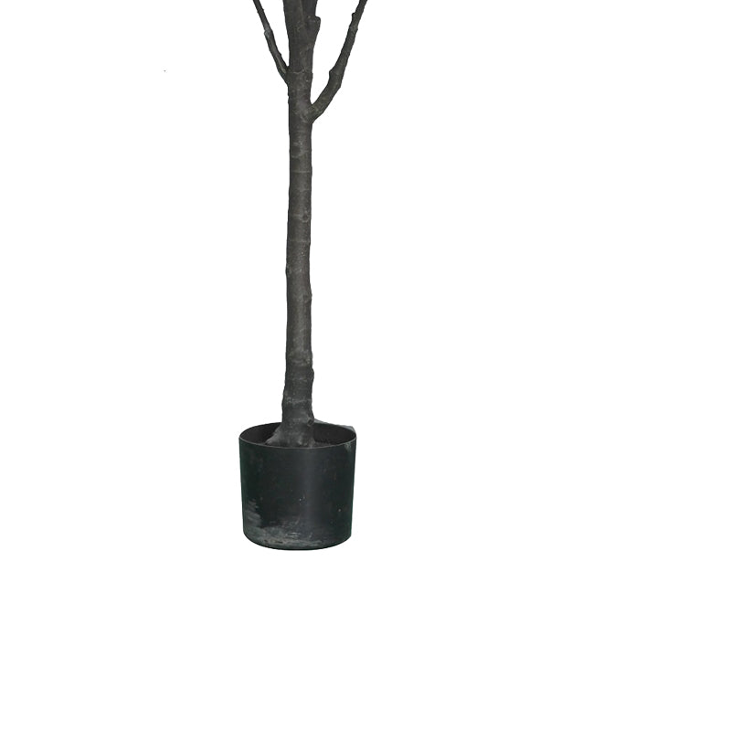 Διακοσμητικό φυτό Mangola I σε γλάστρα Inart λευκό pp Υ155εκ - Image 3