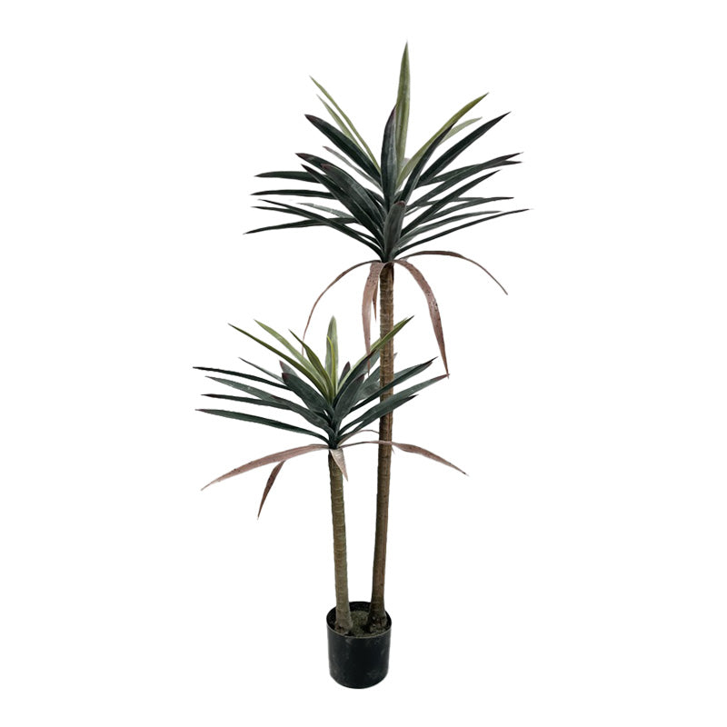 Διακοσμητικό φυτό Dracaena palm σε γλάστρα Inart πράσινο pp Υ125εκ - Image 1