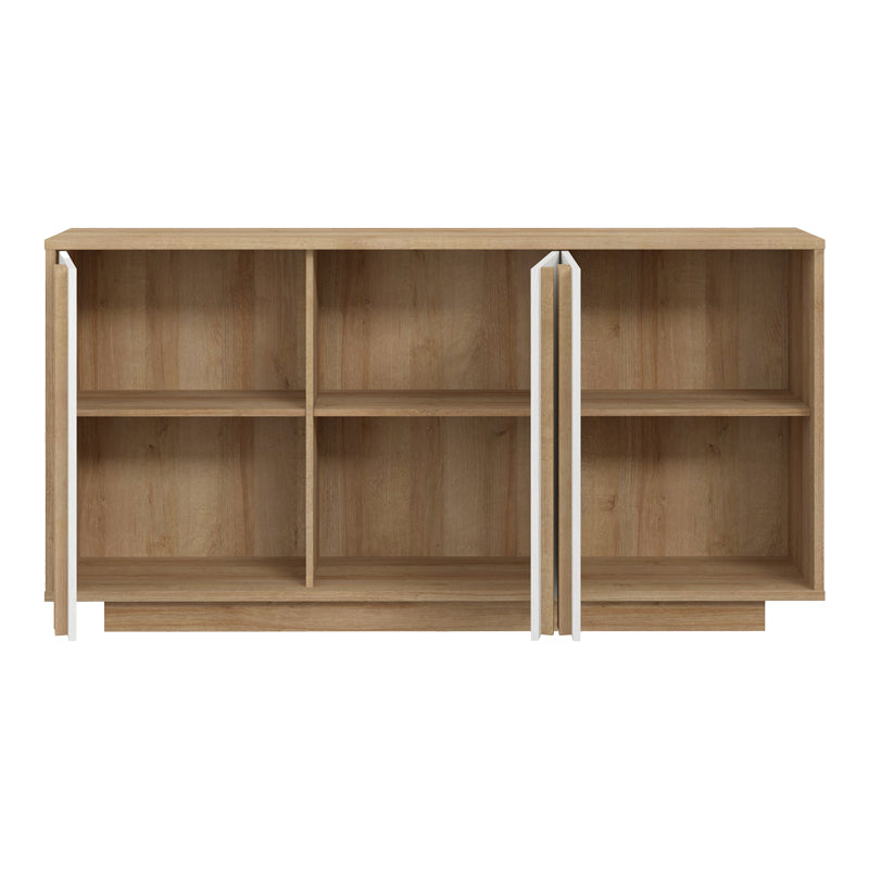 Μπουφές Chesto  μελαμίνη σε λευκή και oak απόχρωση 169.2x42x87εκ - Image 5