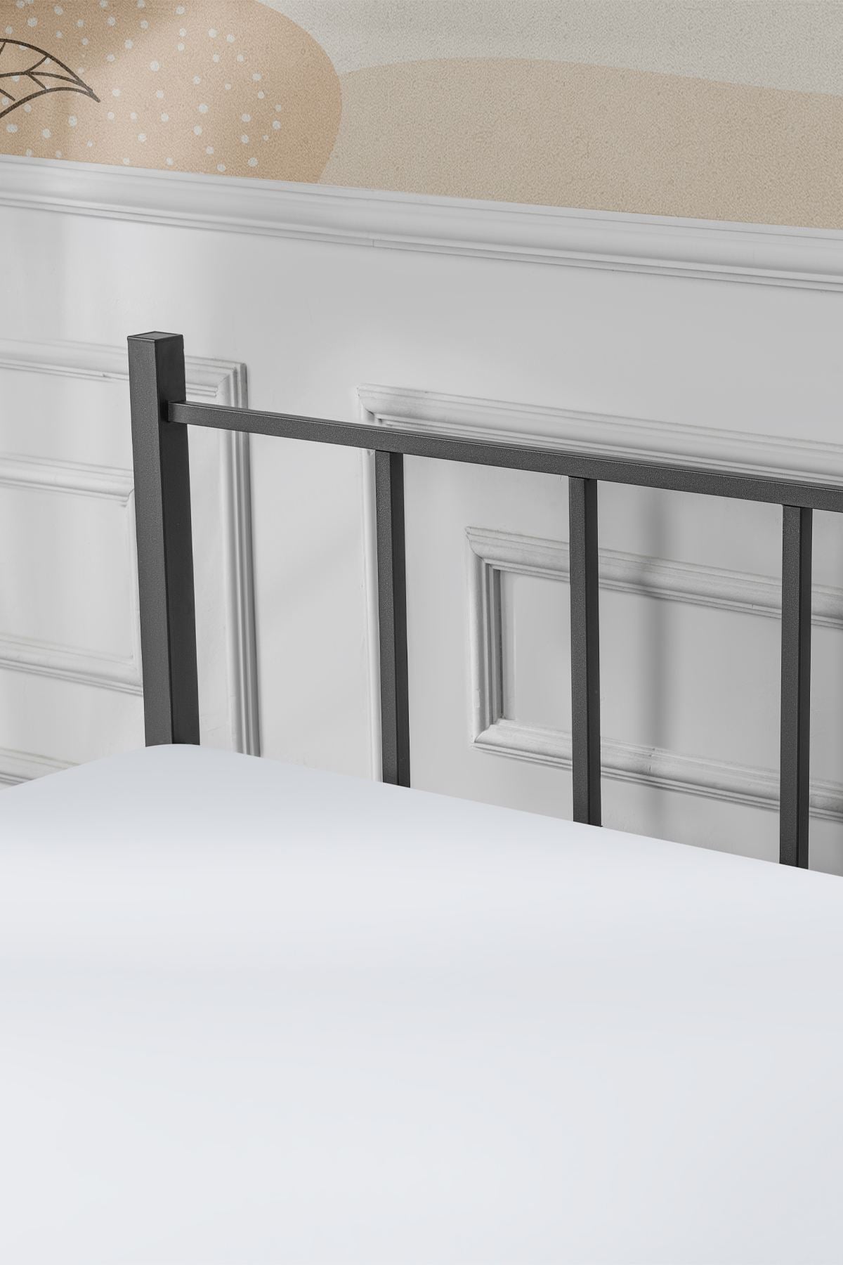 Μονό Κρεβάτι Dragano Μεταλλικό Μαύρο 160x200x95 εκ. Μετάλλου