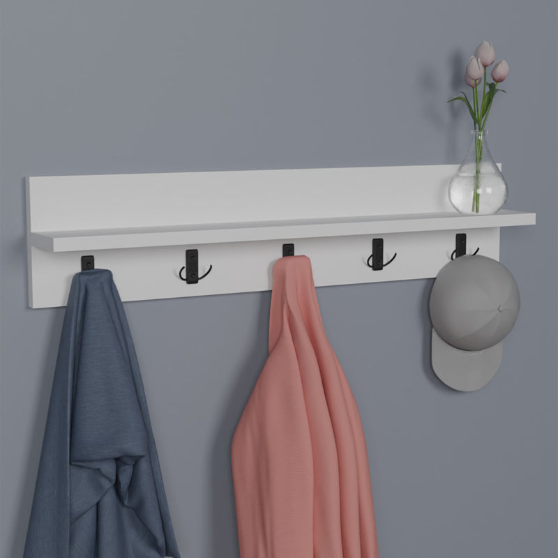 Κρεμάστρα τοίχου Esform  λευκό μελαμίνης 80x11x18εκ - Image 2