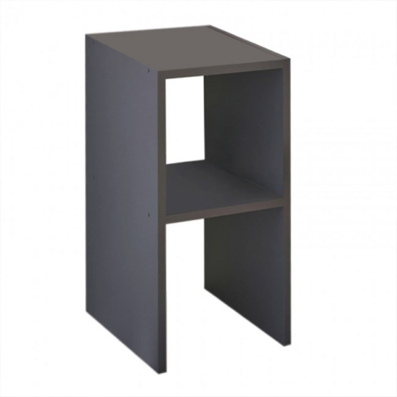 Κομοδίνο Deseo  σε ανθρακί απόχρωση 30x30x60εκ - Pakobazaar