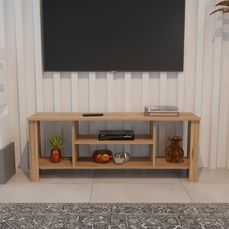 Έπιπλο τηλεόρασης Seref  σε oak απόχρωση 120x30x47εκ - Pakobazaar