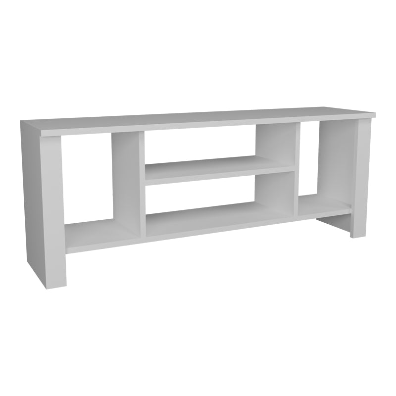 Έπιπλο τηλεόρασης Seref  σε λευκή απόχρωση 120x30x47εκ - Pakobazaar