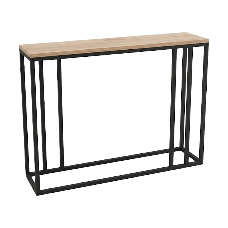 Κονσόλα Cansbia  oak με μαύρο μέταλλο 100x25x75εκ