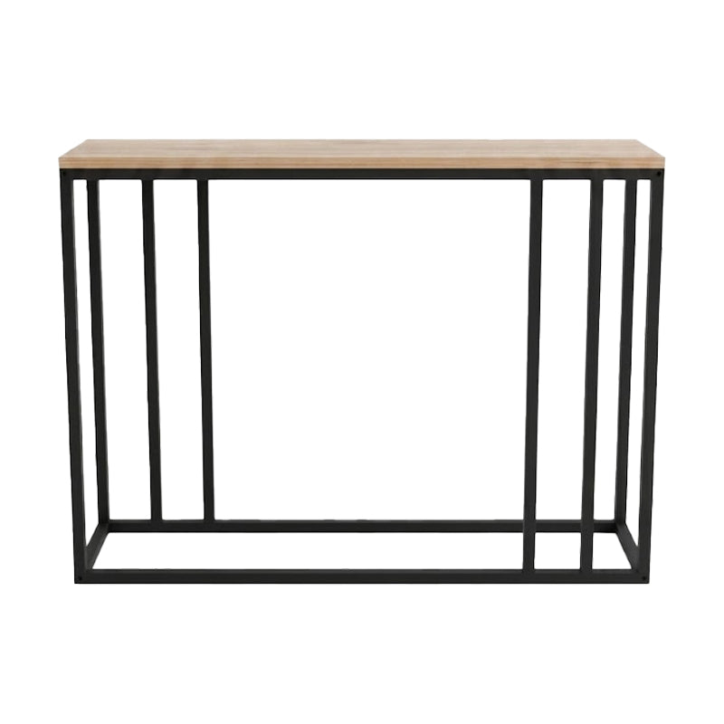 Κονσόλα Cansbia  oak με μαύρο μέταλλο 100x25x75εκ