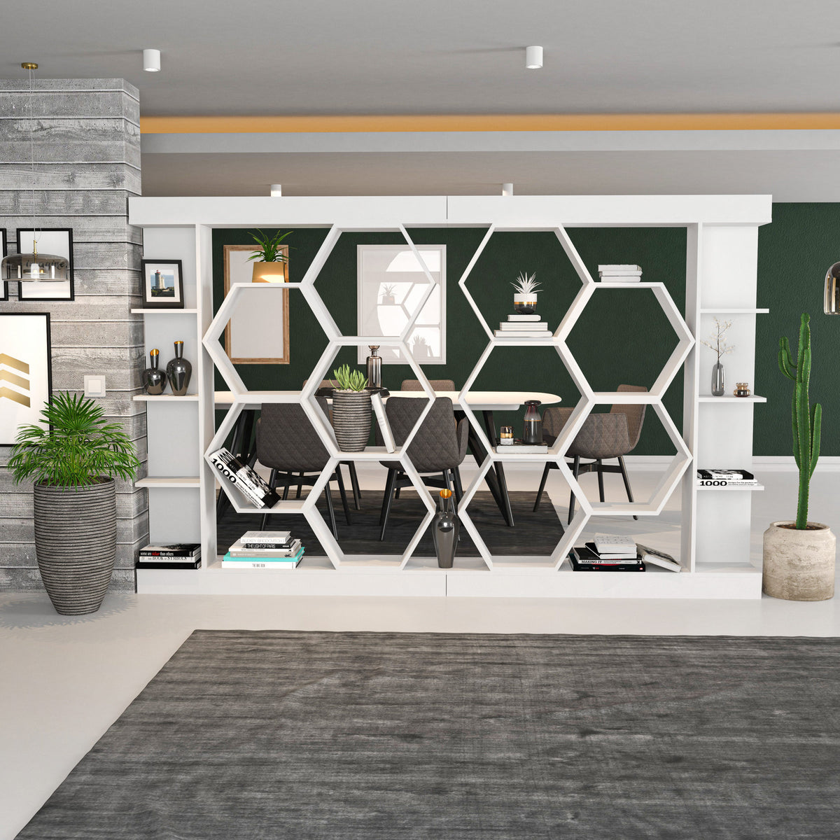 Βιβλιοθήκη Perissa Λευκό 140x29.6x177.4 εκ. Μελαμίνης - Pakobazaar