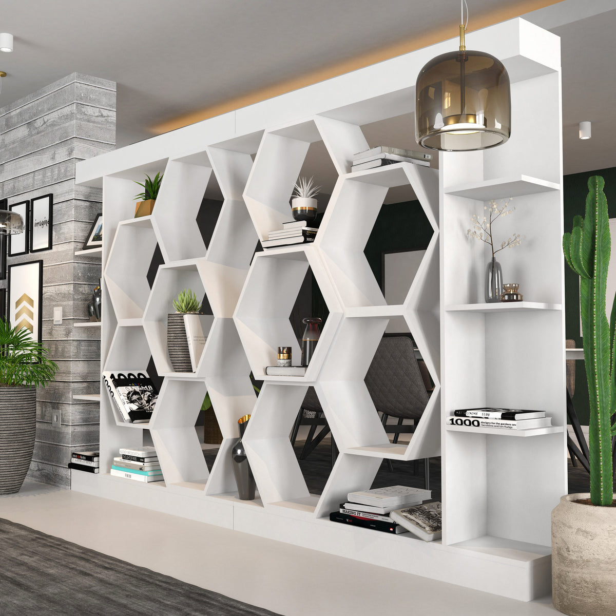 Βιβλιοθήκη Perissa Λευκό 140x29.6x177.4 εκ. Μελαμίνης - Pakobazaar