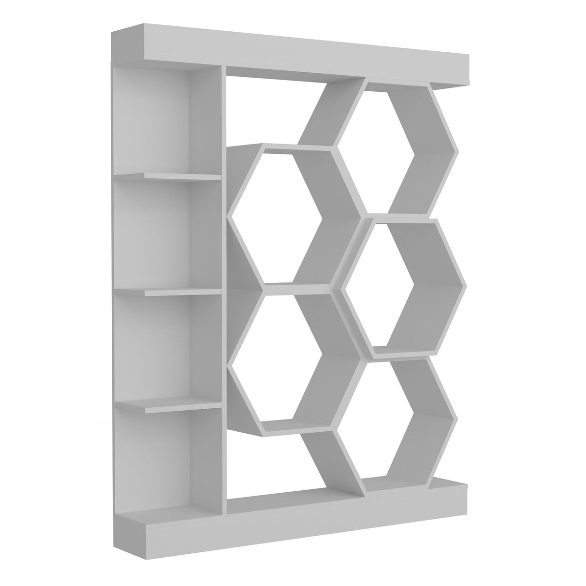 Βιβλιοθήκη Perissa Λευκό 140x29.6x177.4 εκ. Μελαμίνης - Pakobazaar