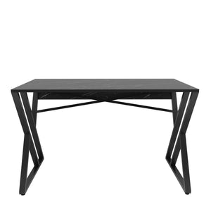 Γραφείο Iliochori Μαύρο 120x60x75 εκ. Μελαμίνης - Pakobazaar