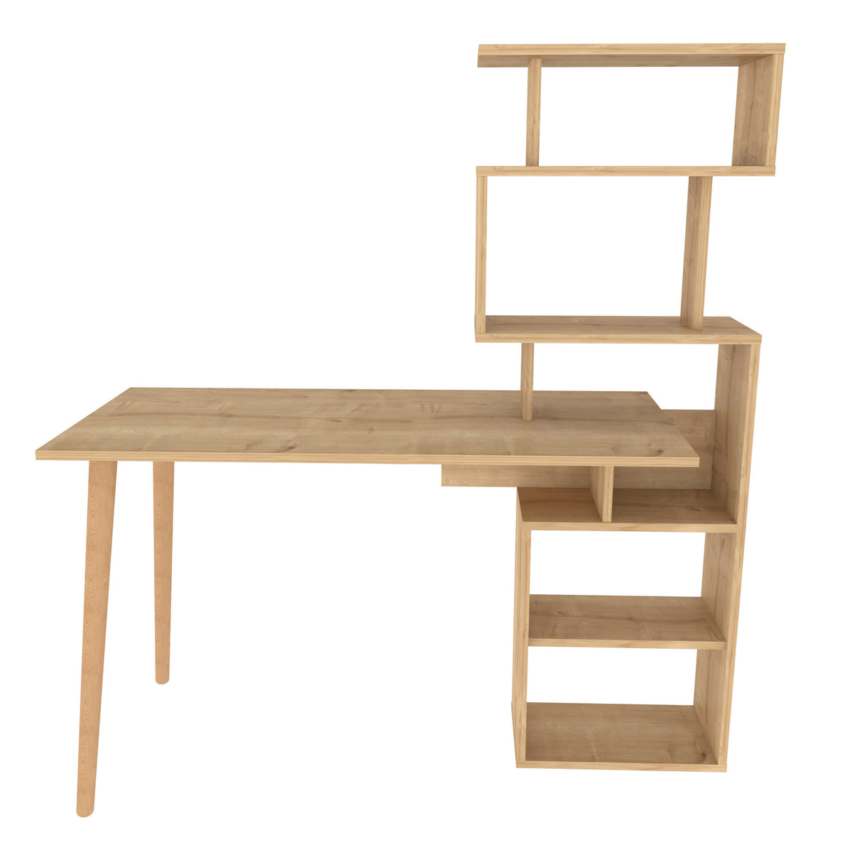 Γραφείο Strongyli Δρυς 133x55x146.4 εκ. Μελαμίνης