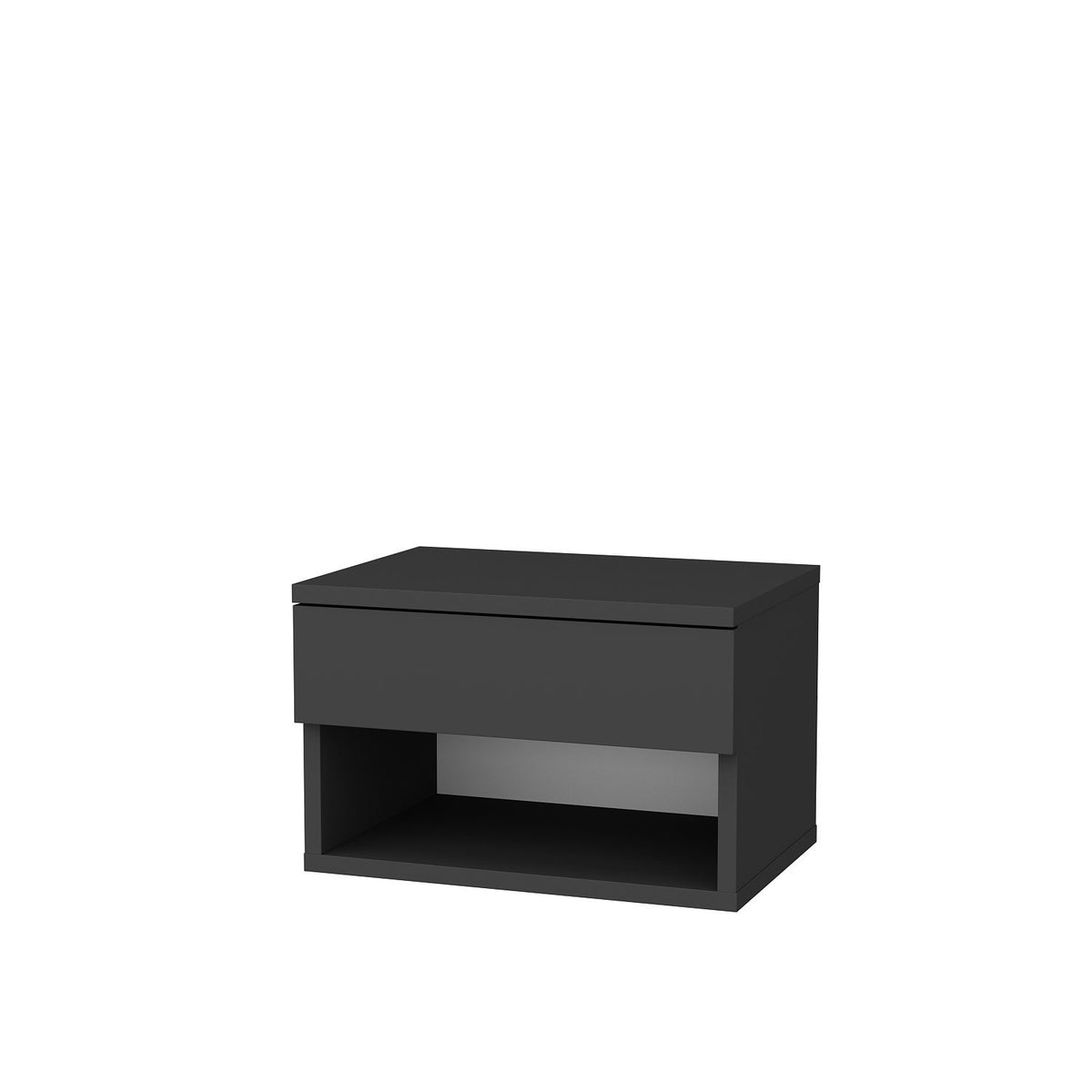 Κομοδίνο Anthili Ανθρακί 44.6x29x31.9 εκ. Μελαμίνης