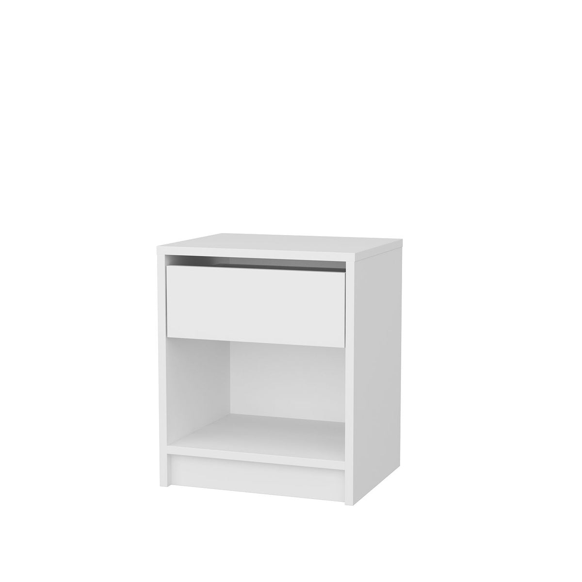 Κομοδίνο Episkopio Λευκό 44.6x35.9x52.8 εκ. Μελαμίνης