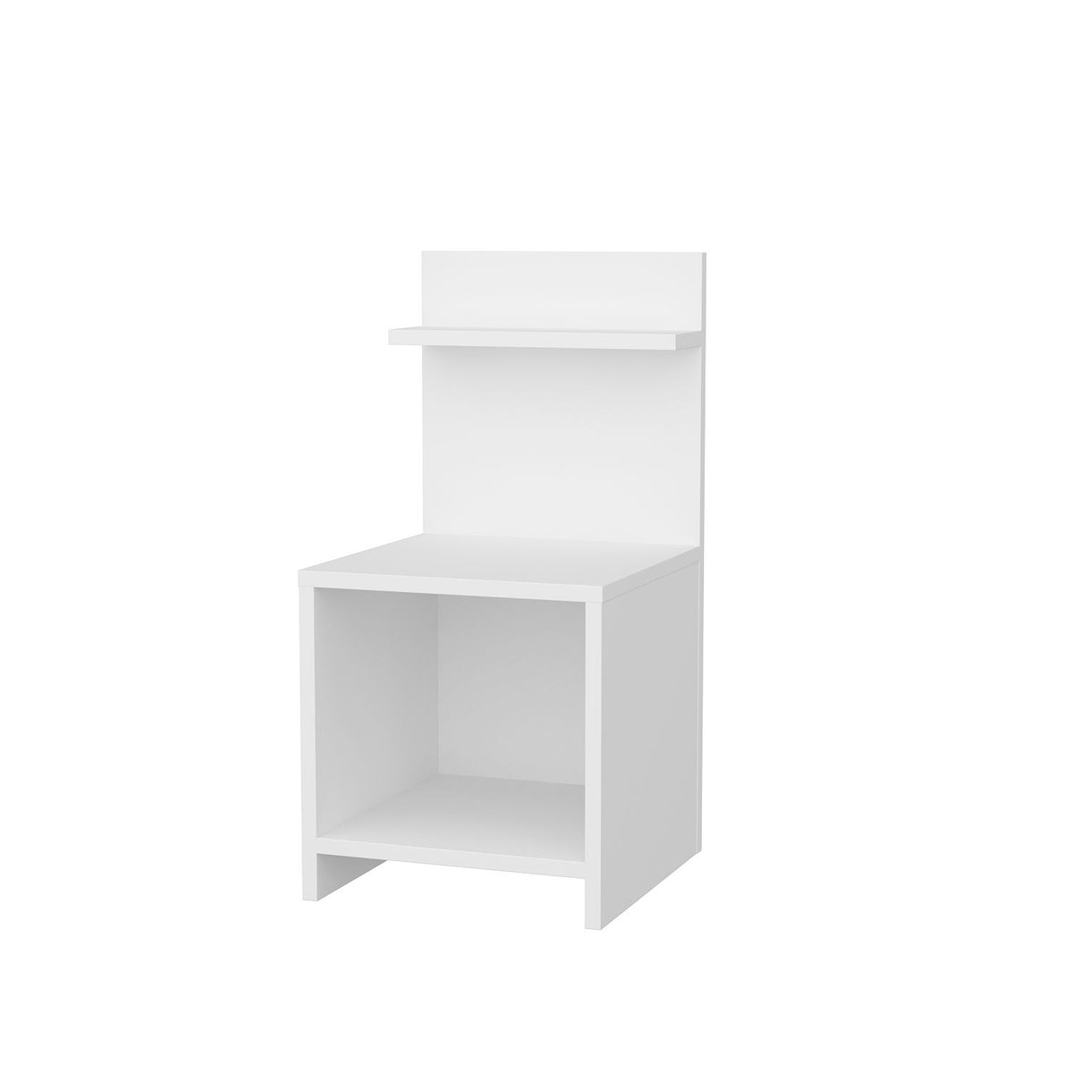 Κομοδίνο Frangista Λευκό 35.6x37.4x72 εκ. Μελαμίνης